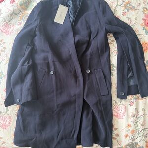 Zara Navy Blue Women's Coat